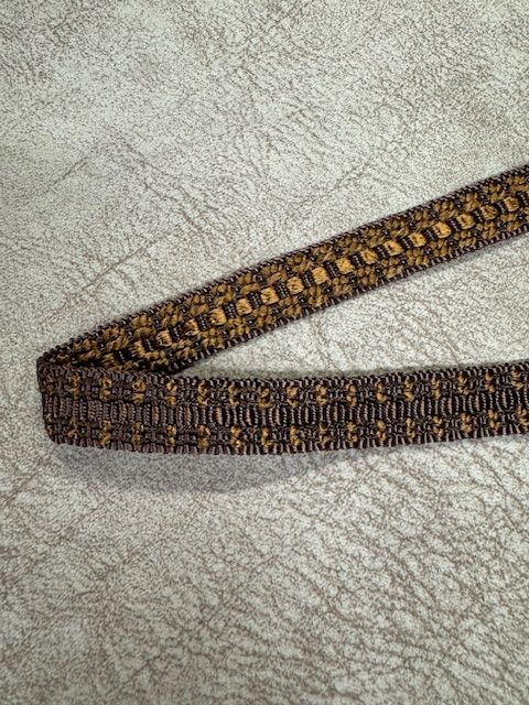 Upholstery Flat Braid Trim - Brown Mix