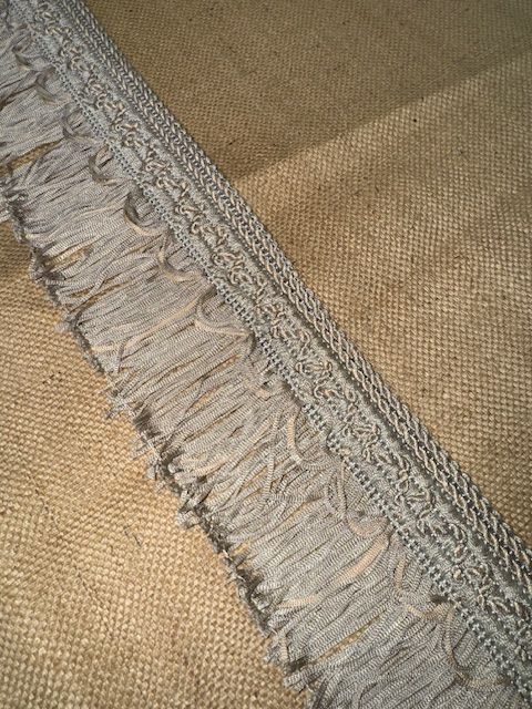 Upholstery Swing Fringe with Decorative Braided Top - Champagne - Soft Options upholstery trim
