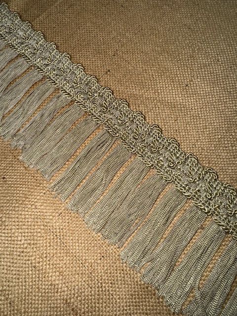 Upholstery Swing Fringe with Decorative Braided Top - Soft Sage - Soft Options upholstery trim