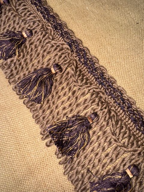 Upholstery Britannia Luxury Tassel Fringe - Chocolate/Aubergine Mix - Soft Options upholstery trim