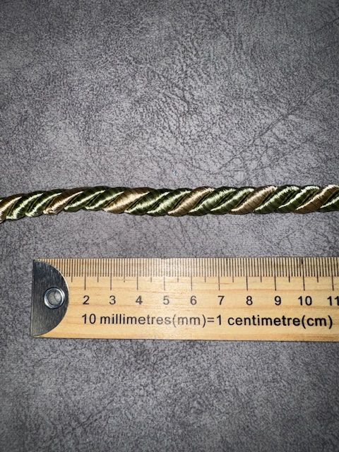 Upholstery Decorative Finishing Cord - Pistachio & Cream Mix