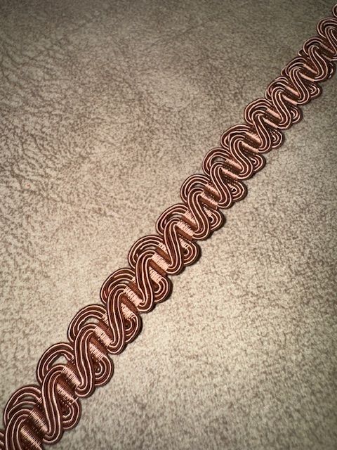 Upholstery Scroll Gimp/Braid Trim - Salmon