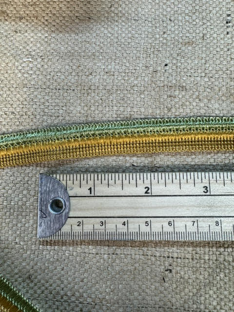 Upholstery Decorative Multi-colour Braid Trim - Green Gold Medley