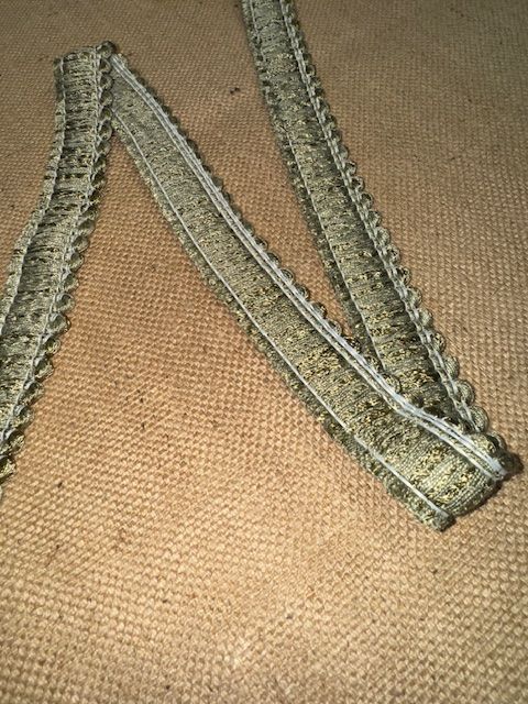 Upholstery Brush Fringe/ Ruche Trim - Khaki
