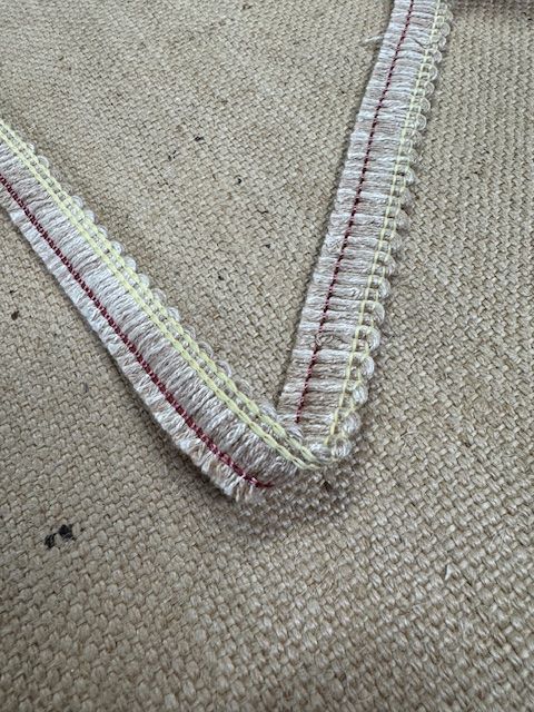 Upholstery Brush Fringe/ Ruche Trim - Sugar Cookie