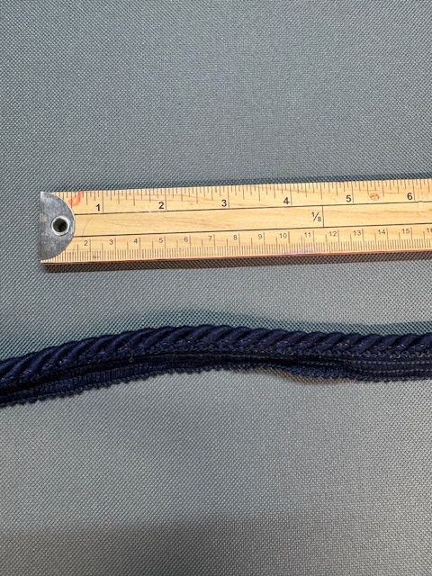 Upholstery Flanged Cord - Midnight Blue