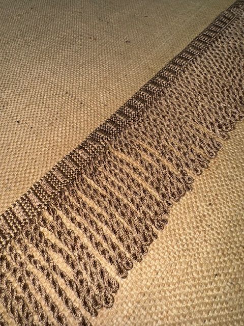 Upholstery Spectrum Roman Fringe - Braided top Rope - Fudge