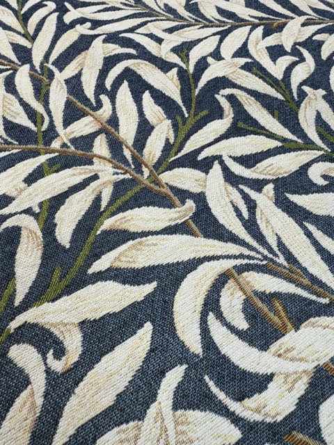 Chatham Glyn William Morris Willow Bough Indigo Chenille Upholstery Fabric