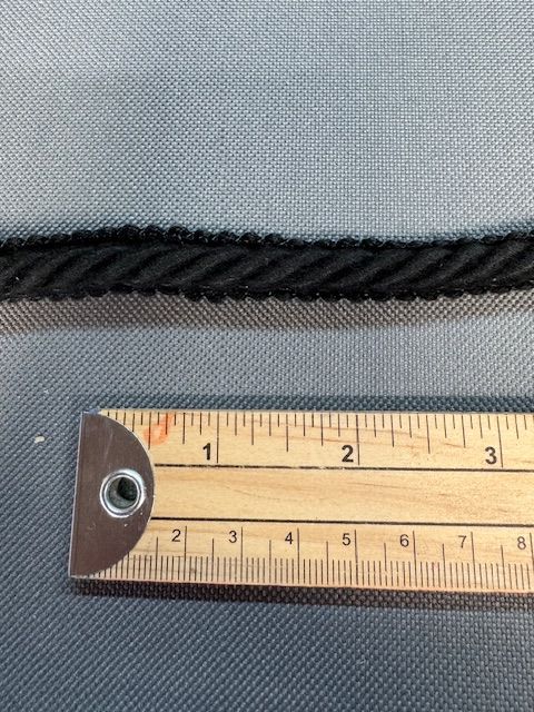 Upholstery Flanged Cord - Black