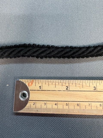 Upholstery Flanged Cord - Black