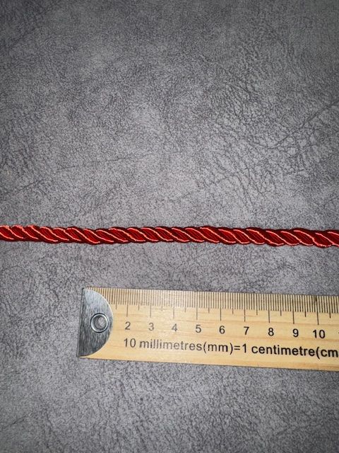 Upholstery Decorative Finishing Cord - Brilliant Red