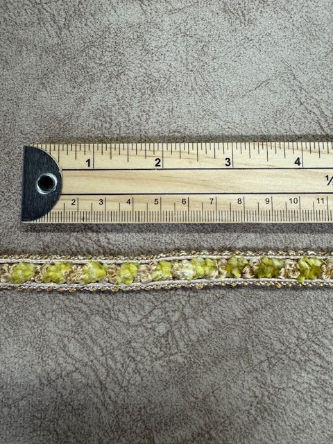 Upholstery Luxury Tufted Boucle Braid Trim - Pistachio