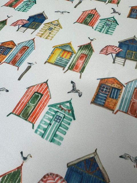 Chatham Glyn William Morris Beach Huts Outdoor Fabric - Soft Options upholstery trim