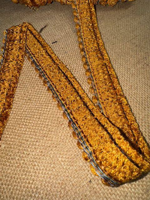 Upholstery Brush Fringe/ Ruche Trim - Amber
