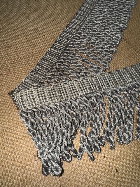 Upholstery Spectrum Roman Fringe - Braided top Rope  - Silver