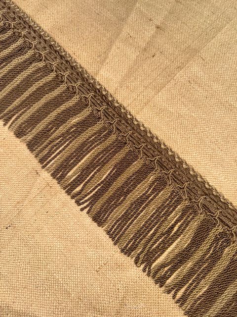 Upholstery Spectrum Decorative Braided Top Rope Fringe - Cappuccino Mocha Mix - Soft Options upholstery trim