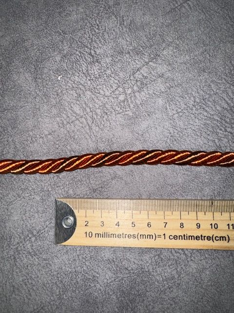 Upholstery Decorative Finishing Cord - Sunset Orange