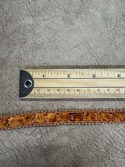 Upholstery Luxury Tufted Boucle Braid Trim - Light Terracotta