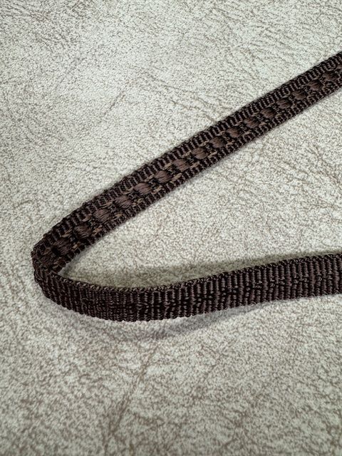 Upholstery Flat Braid Trim - Dark Brown
