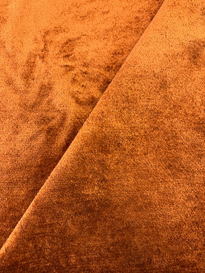 Vienna Burnt Orange Boucle Upholstery Fabric