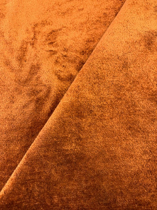 Vienna Burnt Orange Boucle Upholstery Fabric