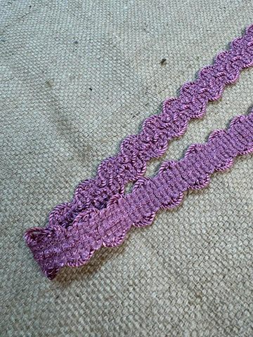 Upholstery Haberdashery Wide Decorative Braid - Mauve Pink