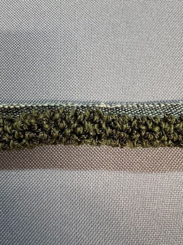 Upholstery Berry Ruche Trim - Olive - Soft Options upholstery trim