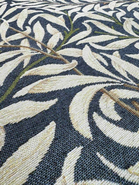 Chatham Glyn William Morris Willow Bough Indigo Chenille Upholstery Fabric
