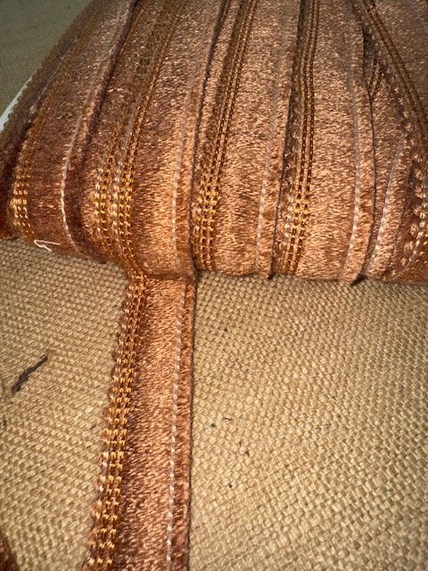 Upholstery Brush Fringe/ Ruche Trim - Coral Reef