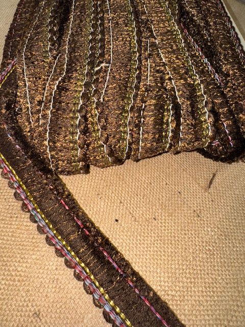 Upholstery Brush Fringe/ Ruche Trim - Double Chocolate