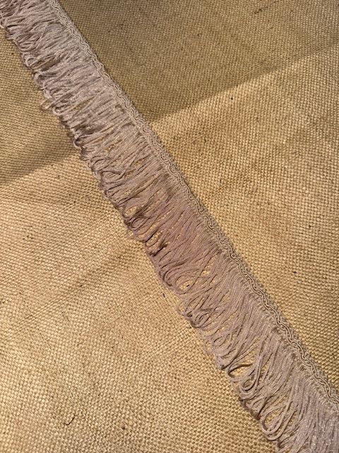 Upholstery Swing Fringe with Decorative Braided Top - Light Heather