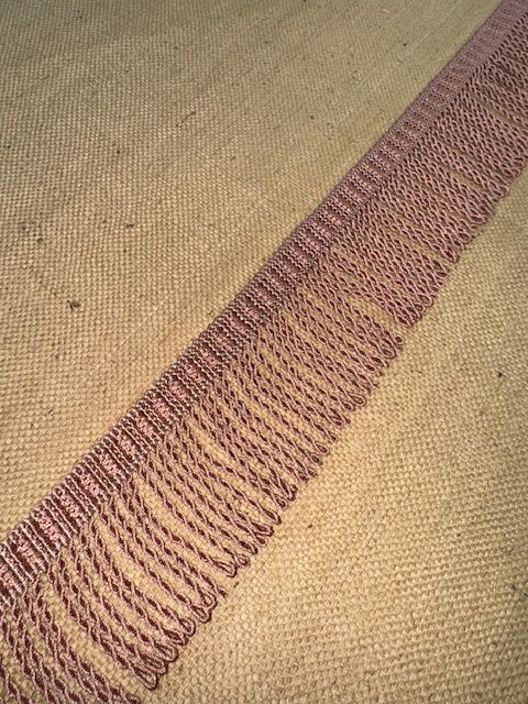 Upholstery Spectrum Roman Fringe - Braided top Rope - Dusty Pink