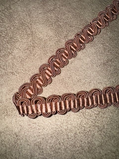 Upholstery Scroll Gimp/Braid Trim - Salmon