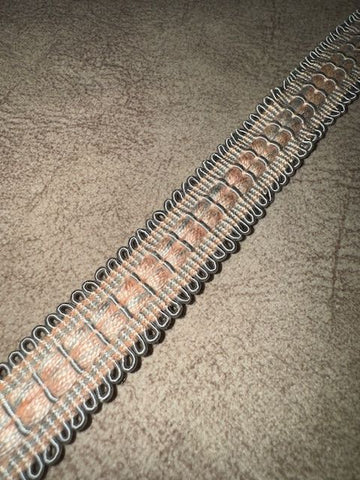 Polsterung Dekorative Flachgeflechtborte – Peach Slate