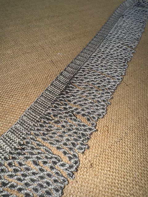 Upholstery Spectrum Roman Fringe - Braided top Rope  - Silver - Soft Options upholstery trim