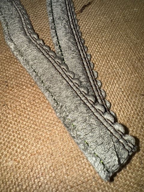 Upholstery Brush Fringe/ Ruche Trim - Steel Grey