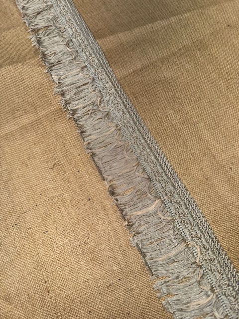 Upholstery Swing Fringe with Decorative Braided Top - Champagne