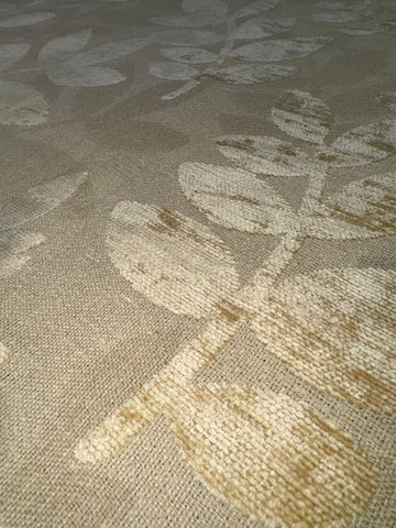 Uppingham Natural Leaf Polsterstoff mit Flachgewebe