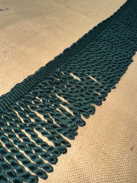 Upholstery Spectrum Heavy Bullion Fringe - Braided top Rope - Emerald Green (Copy)