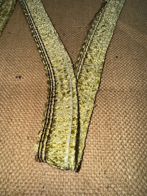 Upholstery Brush Fringe/ Ruche Trim - Pear Green