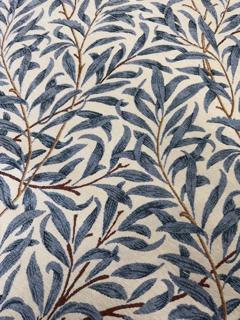 Chatham Glyn William Morris Willow Bough Blue Chenille Upholstery Fabric
