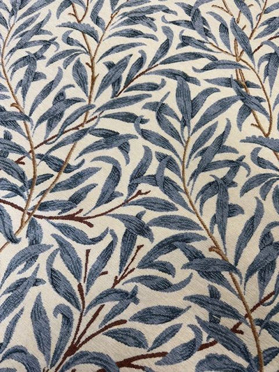 Chatham Glyn William Morris Willow Bough Blue Chenille Upholstery Fabric - Soft Options upholstery trim
