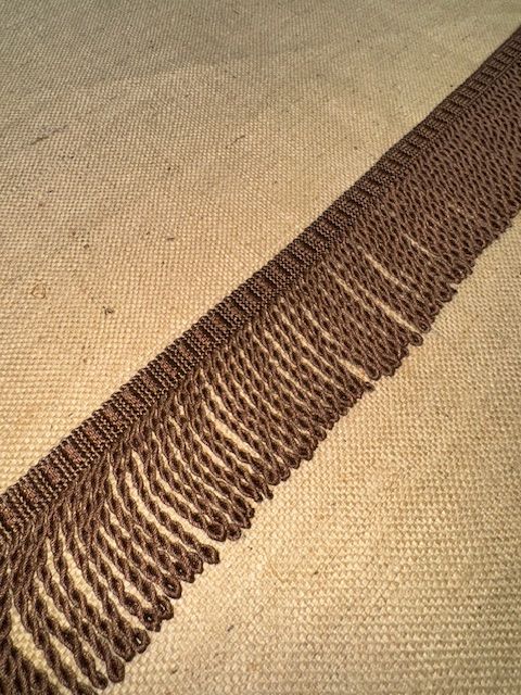 Upholstery Spectrum Roman Fringe - Braided top Rope - Rich Brown