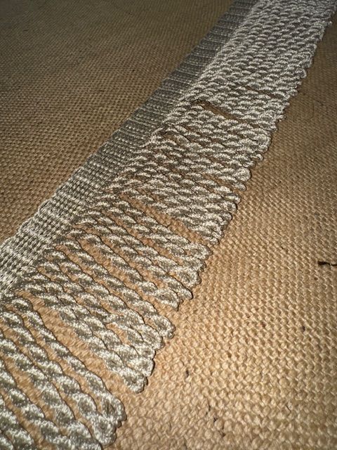 Upholstery Spectrum Roman Fringe - Braided top Rope  - Natural Linen