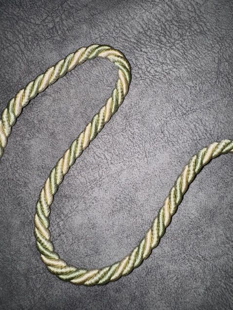 Upholstery Decorative Finishing Cord - Sage & Cream Mix