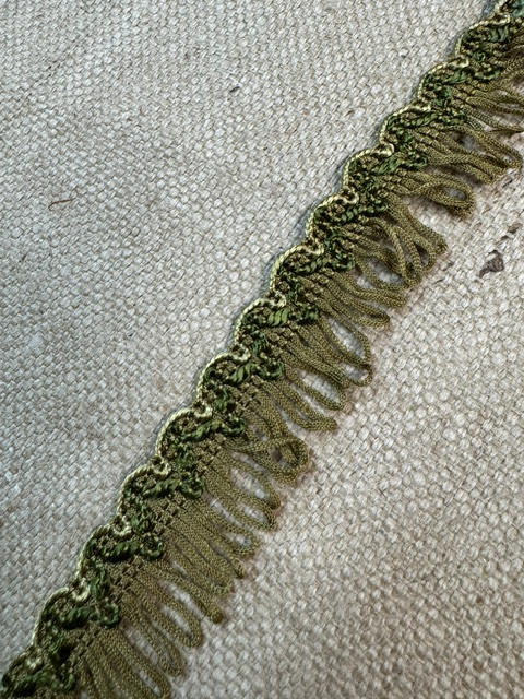 Upholstery Haberdashery Tassle Fringe - Green Gold