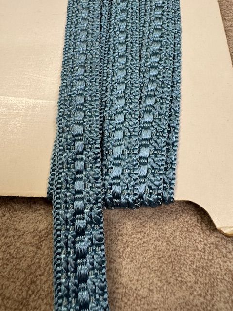 Upholstery Flat Braid Trim - Blue Boy - Soft Options upholstery trim