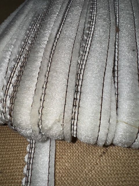 Upholstery Brush Fringe/ Ruche Trim - Pure White