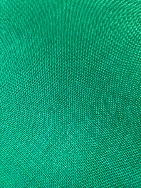 Green Hessian Decorative Fabric - Fire Retardant