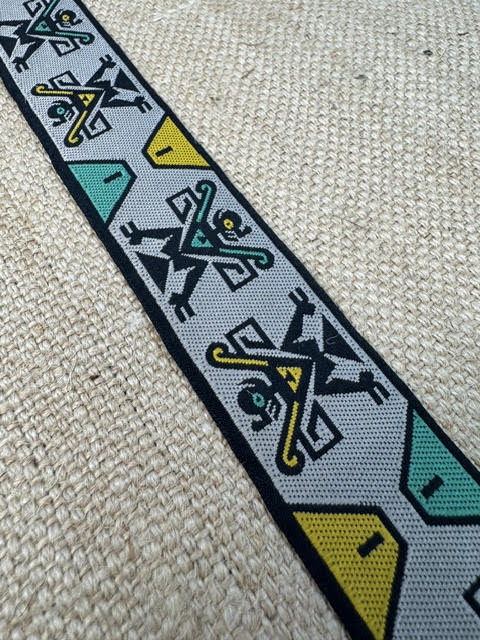 Upholstery Tape/Ribbon Trim - Multicoloured Tribal Design